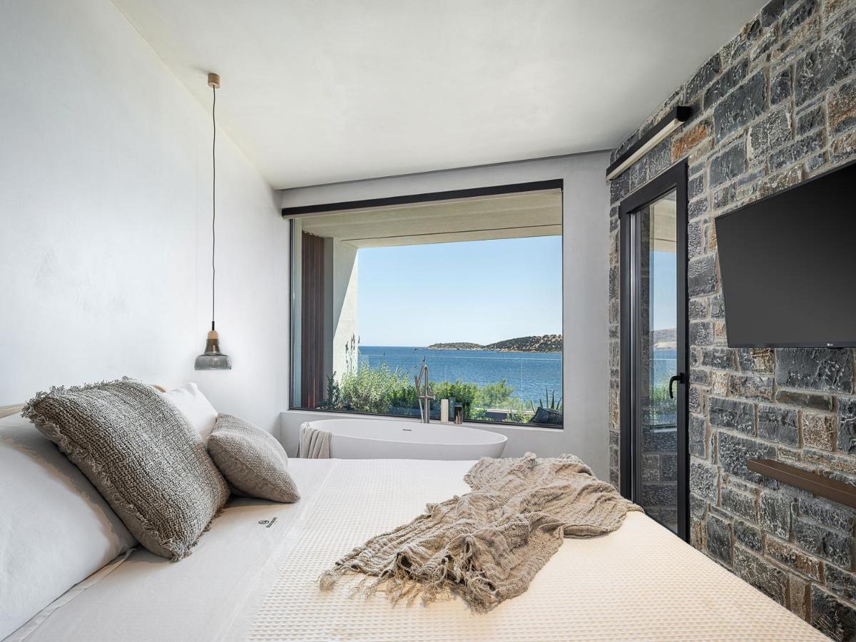 Brand New Luxury Seannamon Suites, Amazing Seaview Agios Nikolaos  Luaran gambar